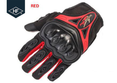 Reitensekundärmarkt-Motorrad-Zusatz-roter blauer Noten-Finger-volle Finger-Motorrad-Handschuhe